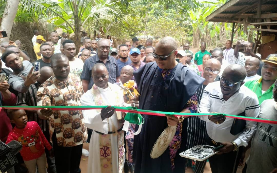 Perfect Christmas Gift For Anambra Widow As Prince Onyendozi Foundation Hands Her Keys To New Bungalow