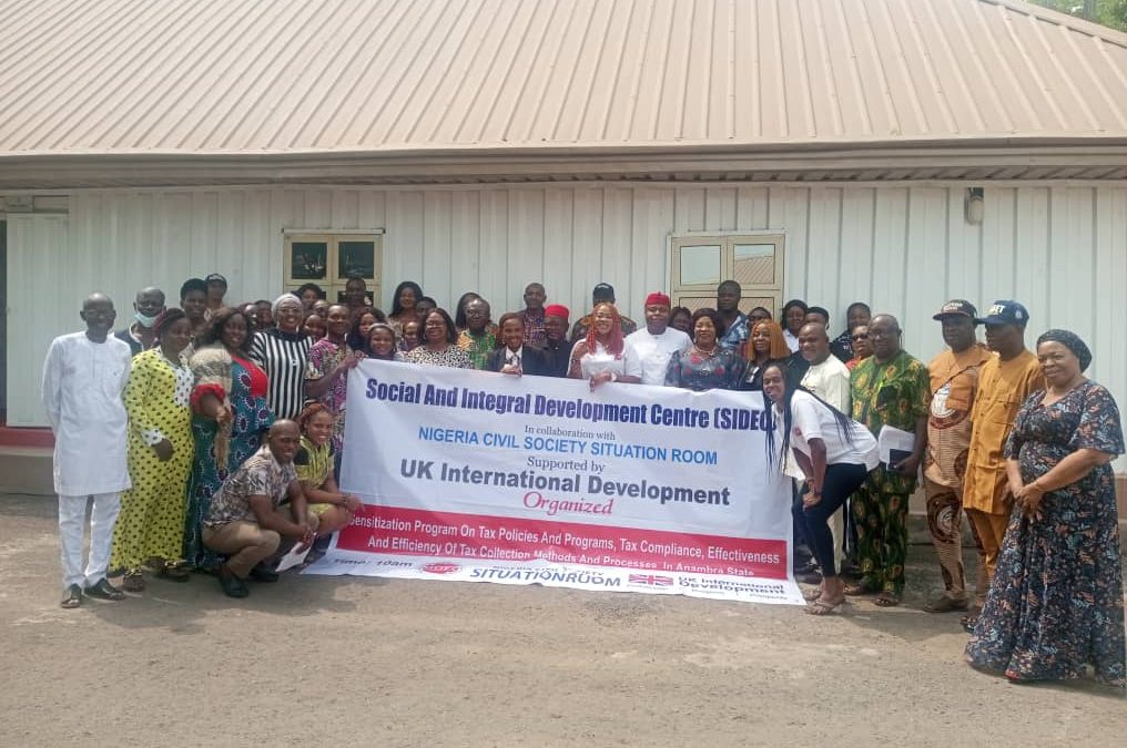 SIDEC SENSITIZES ANAMBRA SOUTH STAKEHOLDERS ON TAX FOR SERVICE PROJECT